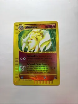 Pokemon Ninetales TCG Holo Card 21/165 Expedition Base Set - Image 1