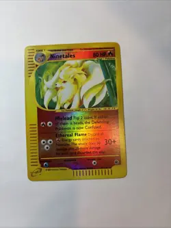 Pokemon Ninetales TCG Holo Card 21/165 Expedition Base Set - Image 4