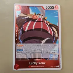 One Piece Lucky.Roux (OP09-015/229) OP09 Emperors in the New World NM FOIL CCG - Image 1