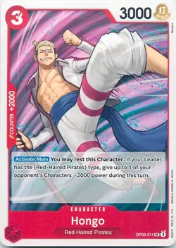 One Piece Hongo (OP09-011/229) OP09 Emperors in the New World NM - Image 1