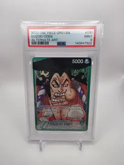 PSA 9 One Piece TCG Romance Dawn Kozuki Oden Alt Art Leader OP01-031 - Image 1