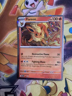 Pokemon Flareon SVP 167 Scarlet & Violet Cosmos Holo Black Star Promo NM - Image 1