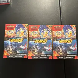 Pokemon TCG Surging Sparks Scarlet & Violet Booster bundle box X3 FACTORY SEALED - Image 1