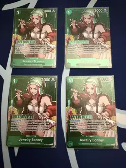 1x Jewelry Bonney ST02-007 One Piece Promos Tournament Pack Vol. 3 Winner NM - Image 1