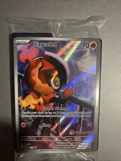 2025 Charcadet 022 Pokemon Center ETB Phantasmal Flames Stamped Promo Sealed NM - Image 4