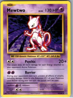 Mewtwo 51/108 Non Holo XY - Evolutions - Pokemon Card - NM - Image 1