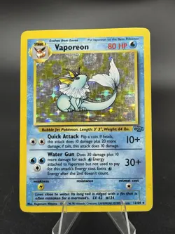 Vaporeon - 12/64 - Jungle Unlimited 1999 - WOTC - Holo Rare - DMG - Pokemon TCG - Image 1