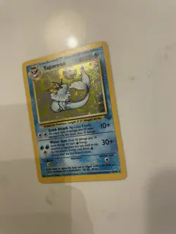 Pokemon TCG: Vaporeon 12/64 holo rare jungle 1999 WOTC near mint / excellent - Image 3