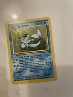 Pokemon TCG: Vaporeon 12/64 holo rare jungle 1999 WOTC near mint / excellent - Image 4