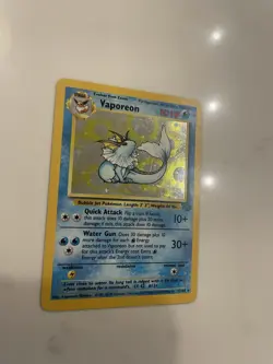 Pokemon TCG: Vaporeon 12/64 holo rare jungle 1999 WOTC near mint / excellent - Image 5