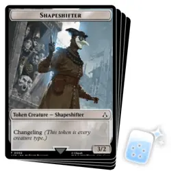 SHAPESHIFTER TOKEN (002) X4 Universes Beyond: Assassin's Creed Magic MTG CARD - Image 1