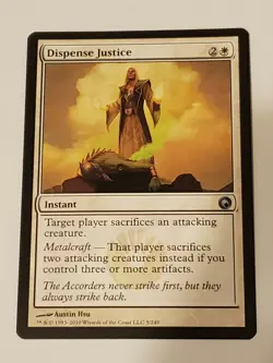 Dispense Justice Scars Of Mirrodin Mtg Card Mint Condition - Image 1