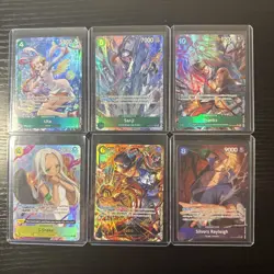 One Piece OP13 Carrying On His Will Alt Art 6 Card Bundle Lot - Image 1