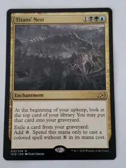 Titans nest Ikoria lair Of Behemoths Mtg Card Mint Condition Rare - Image 1