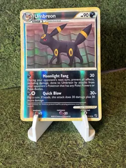 Pokemon TCG Umbreon 10/90 HGSS Undaunted Reverse Holo Rare Card EN-NM 2010 - Image 1