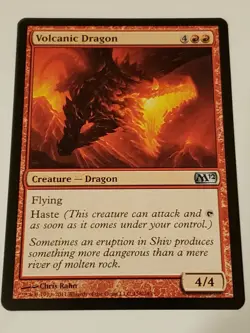 Volcanic Dragon M12 Mtg Card Mint Condition - Image 1