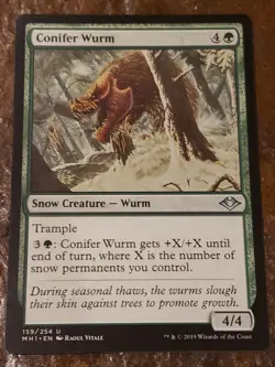 Conifer Wurm Modern horizons Mtg Card Mint Condition - Image 1