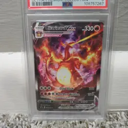 2022 POKEMON SWSH BLACK STAR PROMO #261 FULL ART/CHARIZARD VMAX PSA 9 - Image 3