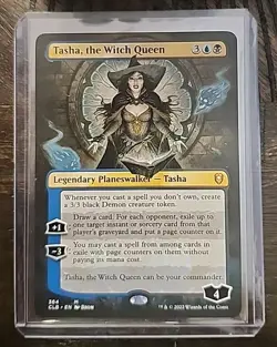 MTG-Tasha, the Witch Queen (364) Borderless Battle for Baldur's Gate - Unplayed - Image 1