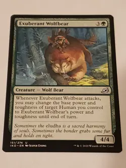Exuberant Wolfbear Ikoria lair Of Behemoths Mtg Card Mint Condition - Image 1