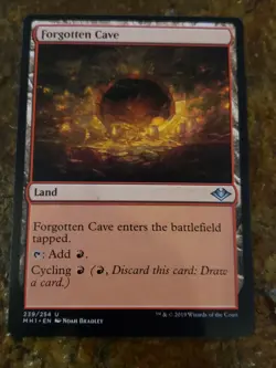 Forgotten Cave Modern horizons Mtg Card Mint Condition - Image 1