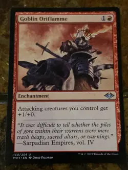 Goblin Oriflamme Modern horizons Mtg Card Mint Condition - Image 1