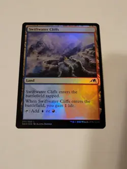MTG Swiftwater Cliffs foil Kamigawa: Neon Dynasty 277/302 Regular Land - Image 1