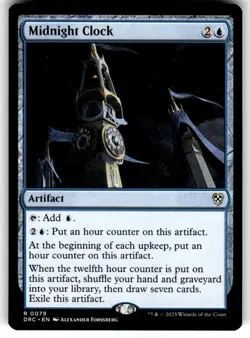 Midnight Clock Commander: Aetherdrift Regular MTG - Image 1