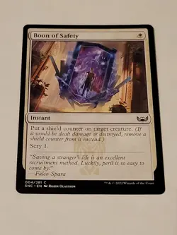 MTG Boon of Safety Streets of New Capenna 004/281 Regular Common - Image 1