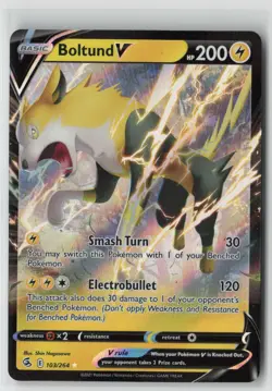 Pokemon Boltund V #103/264 SWSH08: Fusion Strike Near Mint or Better - Image 1