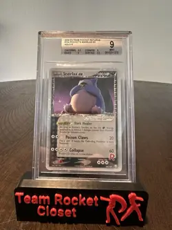 2004 POKEMON EX TEAM ROCKET RETURNS #104 ROCKET'S SNORLAX EX-HOLO BGS 9 - Image 1