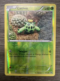 Cacnea Reverse Holo 4/162 XY - BREAKthrough NM Pokemon Fast Ship - Image 1