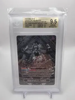 BGS 9.5 One Piece OP12 3rd Anniversary Silver Marshall D. Teach SP - Image 1