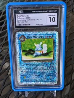 Pokemon Legendary Collection Reverse Holo Dark Wartortle #39/110 CGC 10 GEM MINT - Image 1