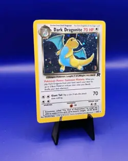 Dark Dragonite 5/82 Team Rocket Set Holo Rare Pokemon Card Nintendo TCG WOTC LP - Image 2