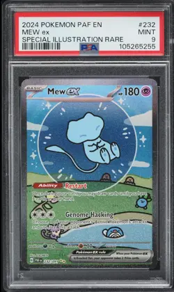 2024 POKEMON PAF EN-PALDEAN FATES SIR #232 BUBBLE MEW EX PSA 9 - Image 1