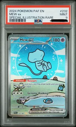2024 Pokemon Paldean Fates PSA 9 Bubble Mew EX SIR 232/091 - Image 1