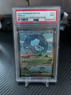 Pokemon Bubble Mew EX 232/091 Sir Paldean Fates PSA 9 - Image 1