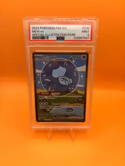 Pokemon TCG English Bubble Mew EX 232/091 SIR PAF Paldean Fates PSA 9 MINT! - Image 1