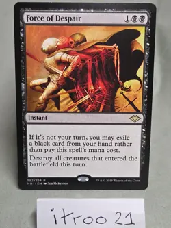 MTG Force of Despair Modern Horizons 092/254 Regular Rare - Image 1