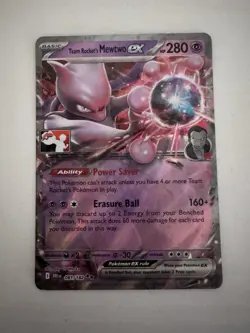 Team Rocket's Mewtwo Ex Play Pokemon Prize Pack Series 8 - Image 1