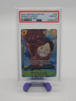 Monkey.D.Luffy (109) (Parallel) OP07-109 500 Years in the Future Foil PSA 10 - Image 1