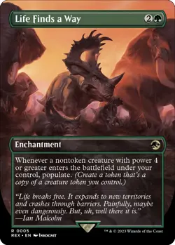 [MTG]Life Finds a Way (Borderless) - Universes Beyond: Jurassic World Collect... - Image 1