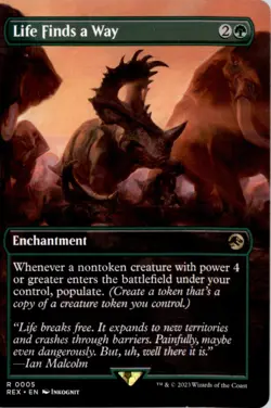 Life Finds a Way (Borderless) Universes Beyond: Jurassic World Collection REX NM - Image 1