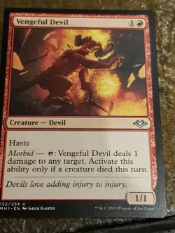 Vengeful Devil Modern horizons Mtg Card Mint Condition - Image 1