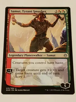 Samut, Tyrant Smasher War Of The Spark Mtg Card Mint Condition - Image 1