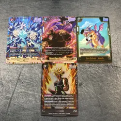 Dragon Ball Fusion World Saiyan's Pride Lot Of Cards FB08-009-051-056-112 - Image 1