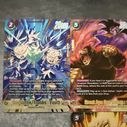 Dragon Ball Fusion World Saiyan's Pride Lot Of Cards FB08-009-051-056-112 - Image 2
