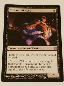 Tormented Hero Theros Mtg Card Mint Condition - Image 1
