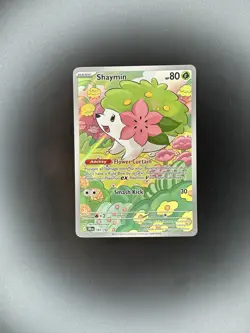 Shaymin 185/182 Destined Rivals Full Art Illustration Rare Pokemon Card NM - Image 1